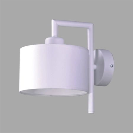 Abażurowa, minimalistyczna lampa ścienna K-4334 z serii SIMONE WHITE