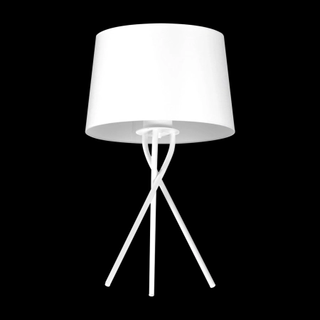 Klasyczna, mała lampka stołowa do salonu K-4362 z serii REMI WHITE