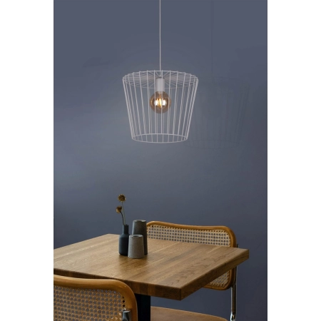 Druciana, minimalistyczna lampa wisząca K-4651 z serii SOUL GRAY - wizualizacja