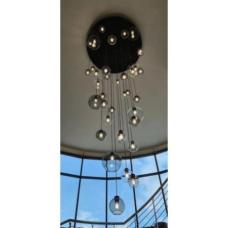 Gigantyczna, nietypowa lampa wisząca na antresolę KP-20 z serii ROTUNDA 9