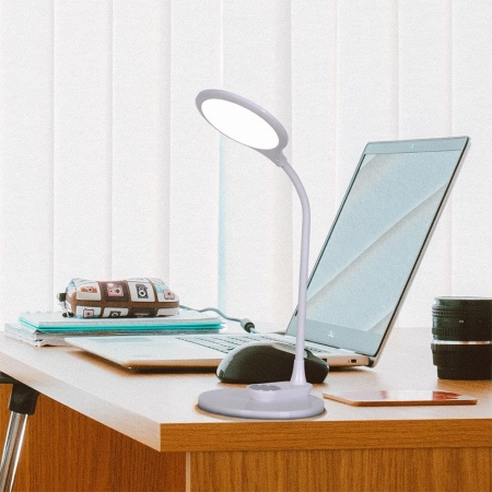 Lampa biurkowa i kinkiet LED w jednym K-BL1033 BIAŁY z serii DIDI - wizualizacja