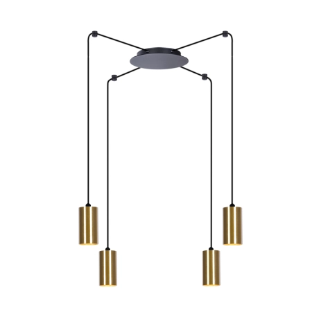 Regulowana lampa wisząca z tubami na cztery żarówki K-4892 serii VIGO
