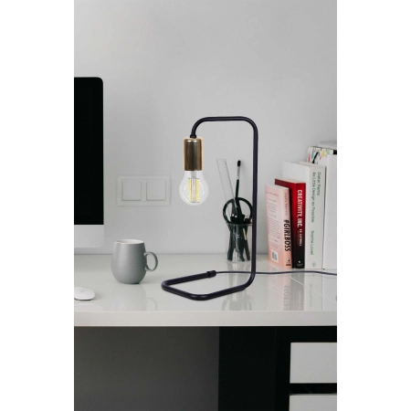 Niecodzienna lampa stołowa z odsłoniętą żarówką K-4944 z serii KUGA - wizualizacja