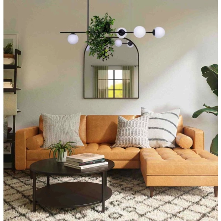 Dekoracyjna lampa sufitowa z kwietnikiem do salonu K-4737 z serii VUELTA - wizualizacja
