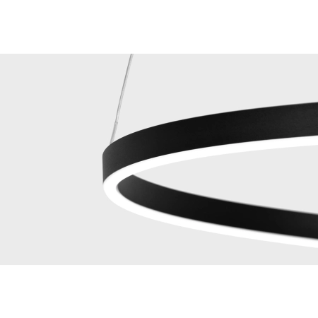 Efektowna, czarna lampa wisząca, LED o mocy 50W K-8183 z serii KOLOSO