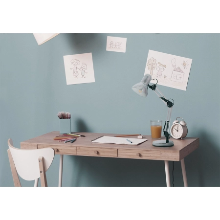 Modernistyczna lampka biurkowa z przegubami K-MT-COSMO CHROM - wizualizacja