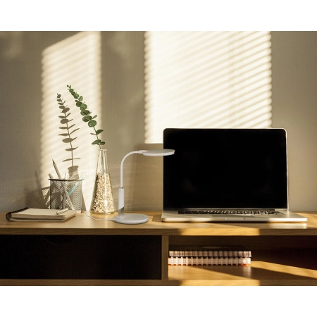 Biała lampka biurkowa, LED 10W, neutralna K-BL1237 BIAŁY z serii DINO - wizualizacja