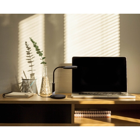 Czarna, solidna lampka biurkowa K-BL1237 CZARNY z serii DINO - wizualizacja