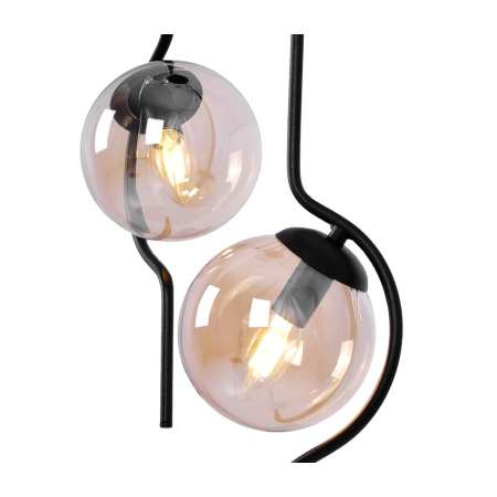 Estetyczna lampa wisząca, dwa miodowe klosze K-5337 z serii VELA
