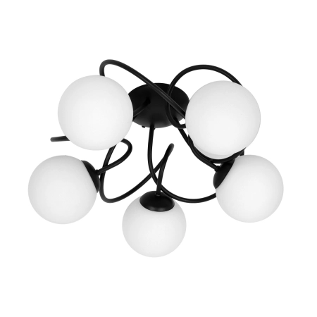 Czarno-biała lampa sufitowa w stylu klasycznym K-5351 z serii NELA