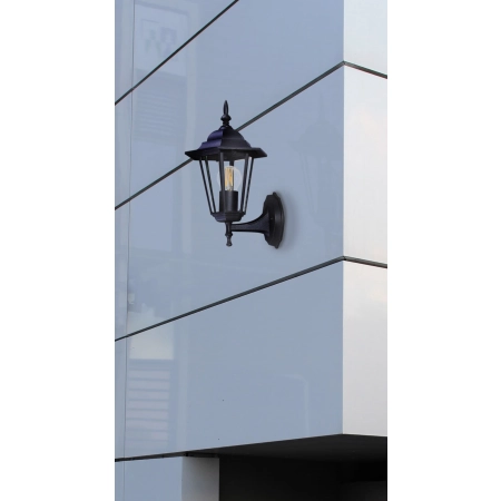 Stylowa, górna lampa elewacyjna K-5009A UP CZARNY z serii STANDARD - wizualizacja