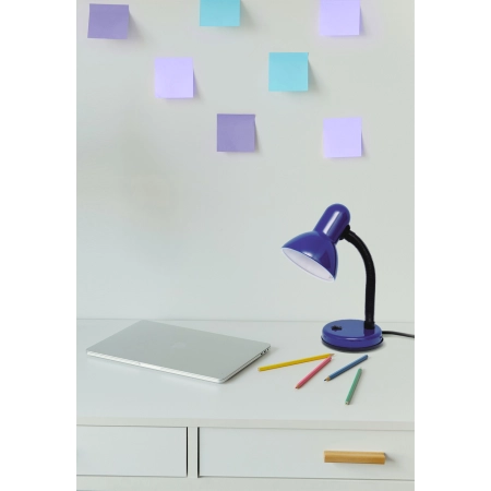 Lampka na biurko dla ucznia do nauki K-MT-203 NIEBIESKI z serii CARIBA - wizualizacja