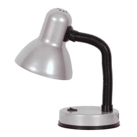 Klasyczna, elastyczna lampka biurkowa K-MT-203 SREBRNA z serii CARIBA