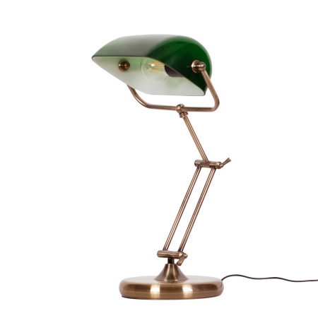 Elegancka lampka w stylu bankierki, do biura K-8041 z serii BANK