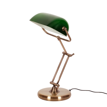 Elegancka lampka w stylu bankierki, do biura K-8041 z serii BANK 3