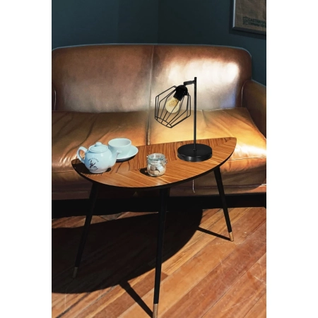 Lampka stołowa z designerskim, drucianym kloszem K-3773 z serii BENET - wizualizacja
