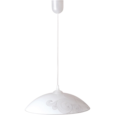 Lampa wisząca z mlecznym kloszem w stylu retro K-3710 z serii MESTRE