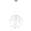 Lampa wisząca z ozdobnym, białym abażurem K-OP-9021 z serii LATHI