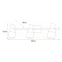 Stylowy, potrójny kinkiet łazienkowy K-WLD94503-3 z serii HOSTA - wymiary