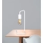 Biała, prosta, nowoczesna, metalowa lampka stołowa K-4044 z serii PEKA - wizualizacja