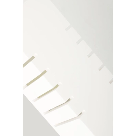 Biała, gipsowa lampa ścienna z nacięciami 697/1 BIA z serii HAROLD 10