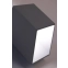 Biała lampa ścienna, asymetryczny box 625/K KR BIA z serii RUBIK 5
