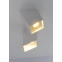 Biała lampa ścienna, asymetryczny box 625/K KR BIA z serii RUBIK 8