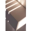 Biała, gipsowa lampa ścienna z nacięciami 697/1 BIA z serii HAROLD 8