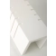 Biała, gipsowa lampa ścienna z nacięciami 697/1 BIA z serii HAROLD 9