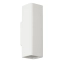 Smukła, biała, dwustronna lampa ścienna 705/1 BIA z serii TOBI