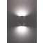 Smukła, biała, dwustronna lampa ścienna 705/1 BIA z serii TOBI 4