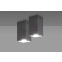 Szary, nieruchomy reflektor natynkowy spot GU10 753/A POP z serii NERON 3