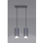 Podwójna, biała lampa wisząca nad stół w kuchni 754/2L BIA z serii SIMON 2