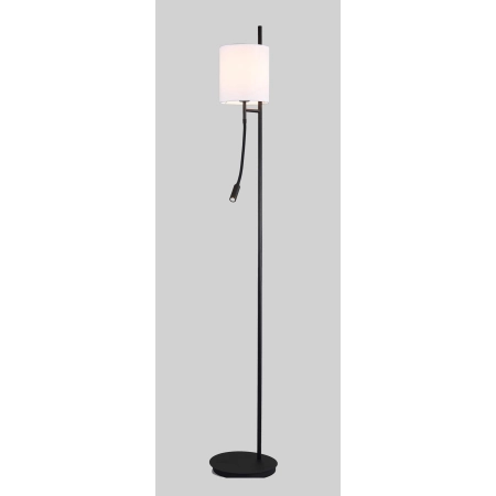 Wysoka lampa podłogowa czarna LED+E27 LEDEA 50602139 z serii TOKYO