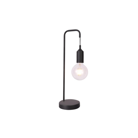 Lampka stołowa czarna minimalistyczna E27 LEDEA 50501194 z serii LAREN