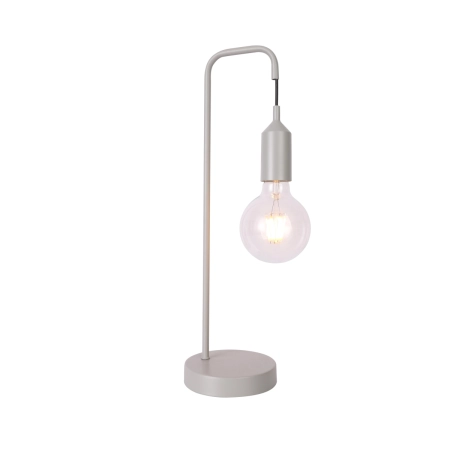 Lampka stołowa minimalistyczna szara E27 LEDEA 50501196 z serii LAREN
