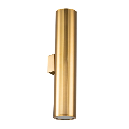 Złoty dwukierunkowy kinkiet wąska tuba LEDEA 50401226 z serii AUSTIN SLIM