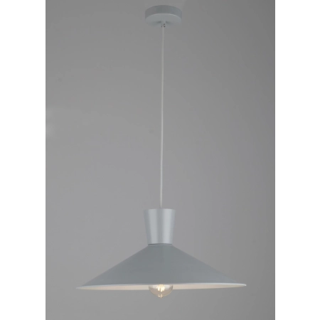Lampa wisząca z szerokim szarym kloszem LEDEA 50101246 z serii ELISTA