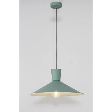 Lampa wisząca zielona pastelowa klosz talerz LEDEA 50101247 z serii ELISTA