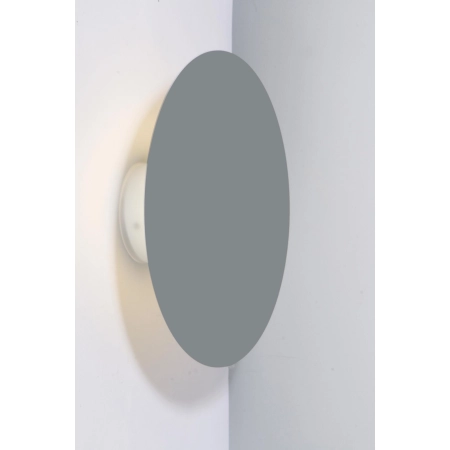 Kinkiet LED szary okrąg minimalistyczny LEDEA 50433248 z serii HOLAR