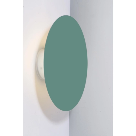 Kinkiet LED zielony okrągły barwa neutralna LEDEA 50433249 z serii HOLAR