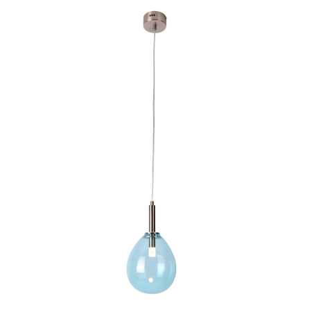 Lampa wisząca LED z niebieskim kloszem LEDEA 50133210 z serii LUKKA