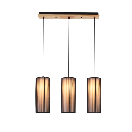Lampa wisząca na drewnianej podsufitce E27 LEDEA 50103219 z serii KIOTO