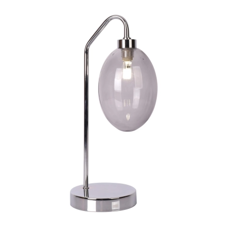Lampka stołowa chromowana minimalistyczna LEDEA 50501224 z serii LUKKA