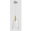 Złota lampa wisząca LED prosta tuba LEDEA 50133067 z serii MODENA