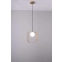 Lampa wisząca minimalistyczna złoty kwadrat LEDEA 50101073 z serii TULA