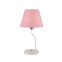 Biała lampka stołowa z różowym abażurem E14 LEDEA 50501100 z serii YORK