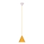 Żółta lampa wisząca regulowana klosz stożek LEDEA 50101179 z serii VOSS