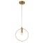 Lampa wisząca minimalistyczna złota LEDEA 220mm 50101232 z serii ERIE 2