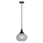 Lampa wisząca czarna z kloszem do kuchni LEDEA 50101275 z serii EXETER